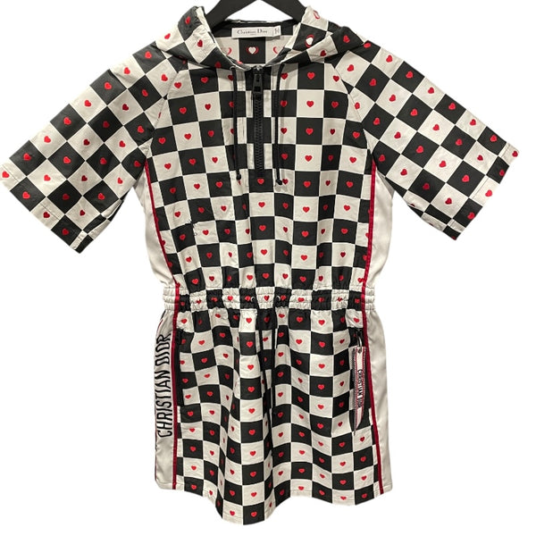 クリスチャン・ディオール Christian Dior D-CHESS フーデッドワンピース 157R40A2732 ブラック ポリエステル レディース ワンピース