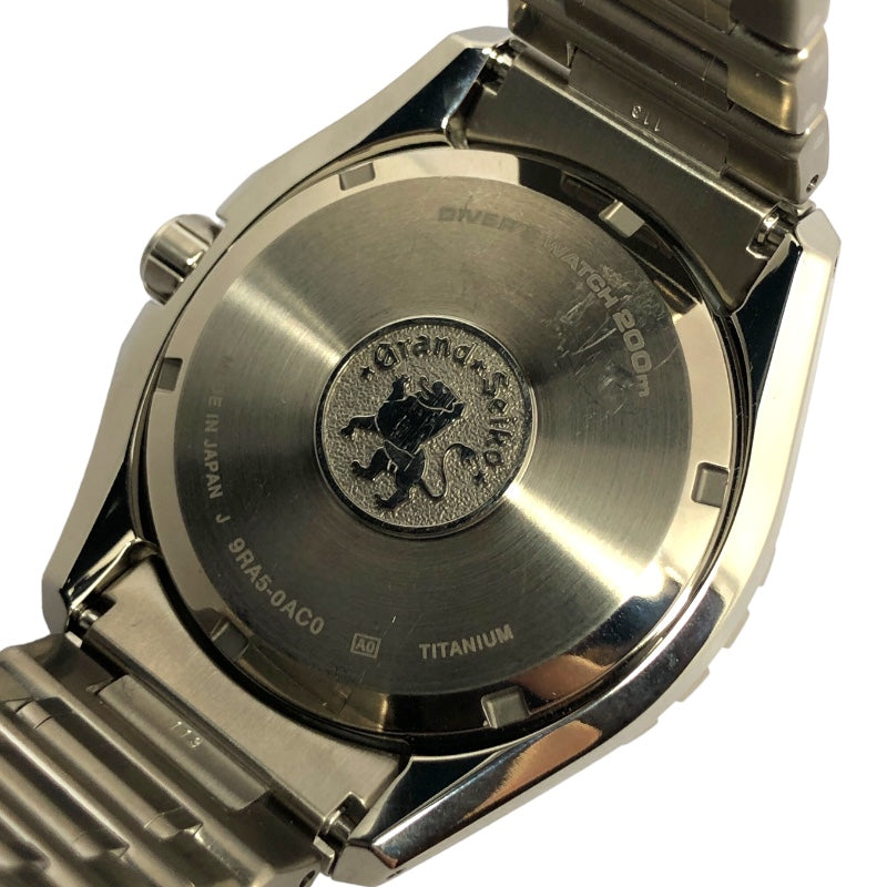 セイコー SEIKO Grand Seiko エボリューション9 コレクション スプリングドライブ 5デイズ ダイバーズ SLGA015 ブラック  チタン 自動巻き メンズ 腕時計