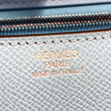 エルメス HERMES コンスタンス24 ミロワール B刻印 セレスト/SV金具 エプソン レディース ショルダーバッグ