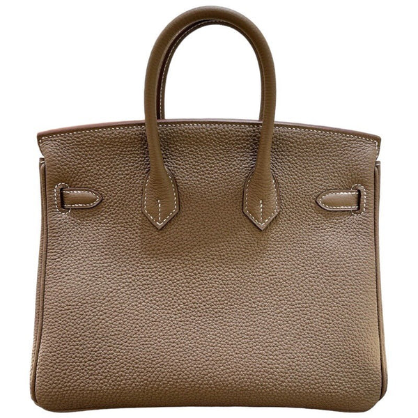 エルメス HERMES バーキン25 B刻印 エトゥープ・ゴールド金具 トゴ レディース ハンドバッグ