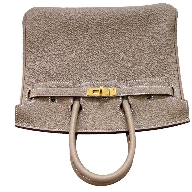 エルメス HERMES バーキン25 B刻印 エトゥープ・ゴールド金具 トゴ レディース ハンドバッグ