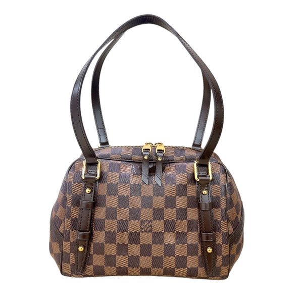 ルイ・ヴィトン LOUIS VUITTON リヴィントンPM N41157 ブラウン　ゴールド金具  ダミエ レディース ショルダーバッグ