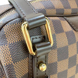 ルイ・ヴィトン LOUIS VUITTON リヴィントンPM N41157 ブラウン　ゴールド金具  ダミエ レディース ショルダーバッグ