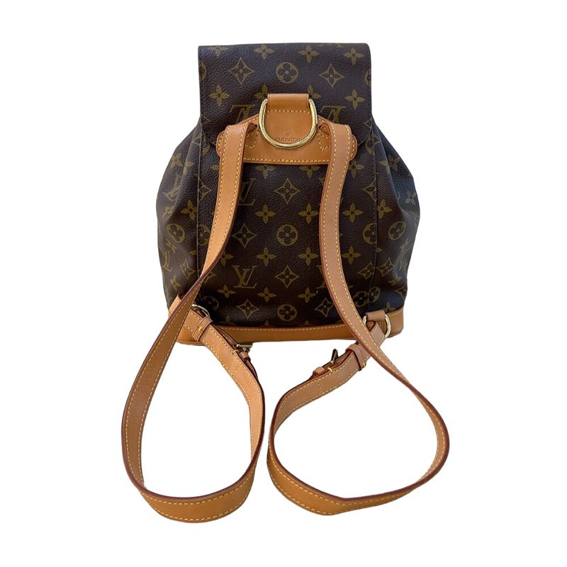 ルイ・ヴィトン LOUIS VUITTON モンスリMM M51136 モノグラム　ゴールド金具 モノグラム レディース リュック・デイパック