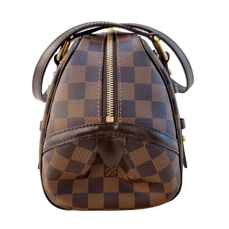 ルイ・ヴィトン LOUIS VUITTON リヴィントンPM N41157 ブラウン　ゴールド金具  ダミエ レディース ショルダーバッグ