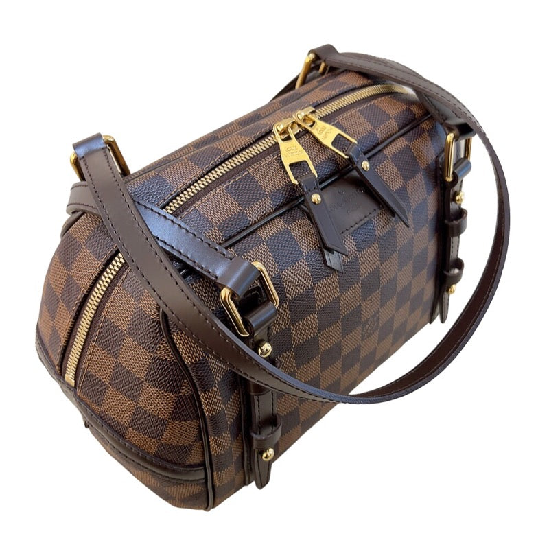 ルイ・ヴィトン LOUIS VUITTON リヴィントンPM N41157 ブラウン　ゴールド金具  ダミエ レディース ショルダーバッグ