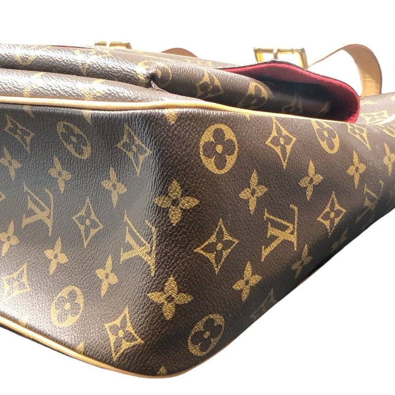 ルイ・ヴィトン LOUIS VUITTON ミュルティプリ・シテ M51162 ブラウン モノグラム レディース ハンドバッグ