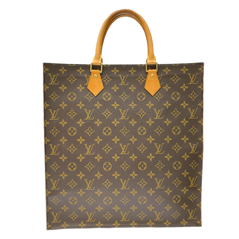 ルイ・ヴィトン LOUIS VUITTON サック・プラ M51140 ブラウン モノグラム・キャンバス/レザー ユニセックス ハンドバッグ