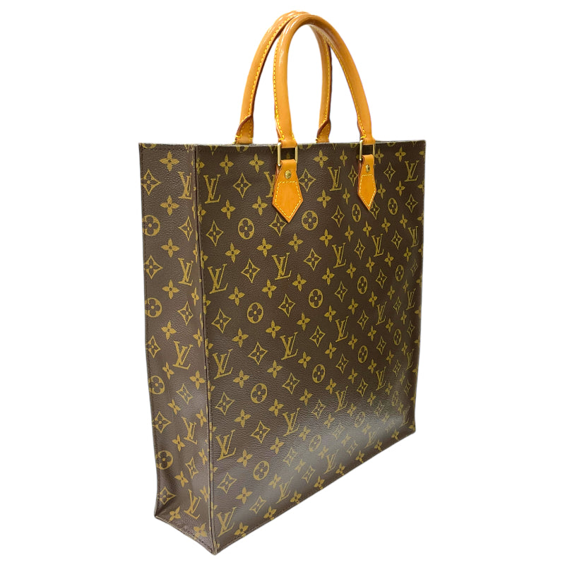 ルイ・ヴィトン LOUIS VUITTON サック・プラ M51140 ブラウン モノグラム・キャンバス/レザー ユニセックス ハンドバッグ