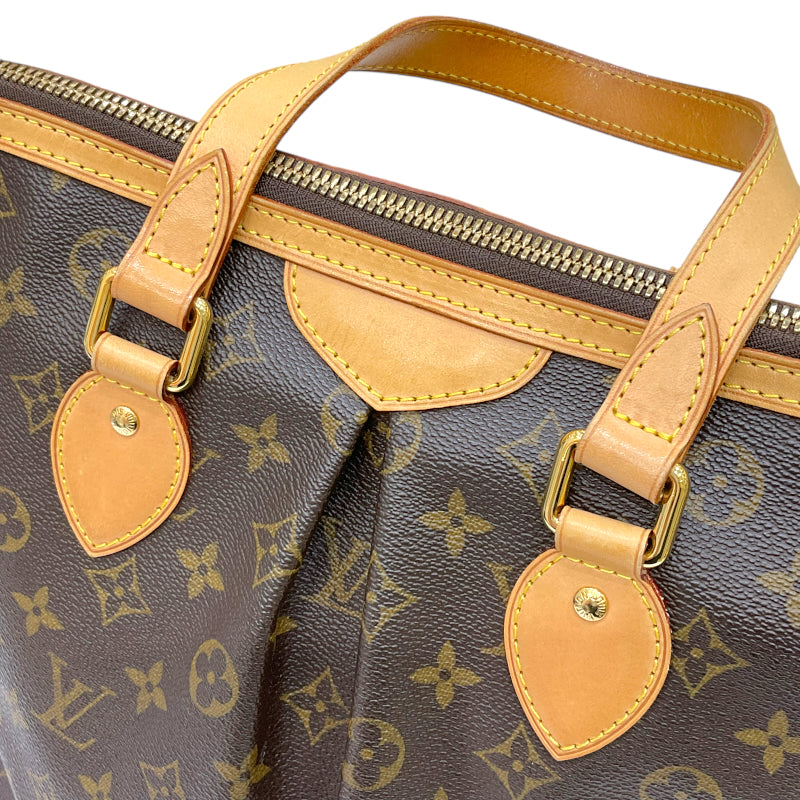 ルイ・ヴィトン LOUIS VUITTON パレルモ M40145 ブラウン モノグラム・キャンバス/レザー レディース 2wayハンドバッグ