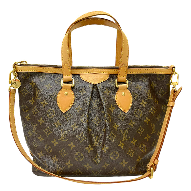 ルイ・ヴィトン LOUIS VUITTON パレルモ M40145 ブラウン モノグラム・キャンバス/レザー レディース 2wayハンドバッグ