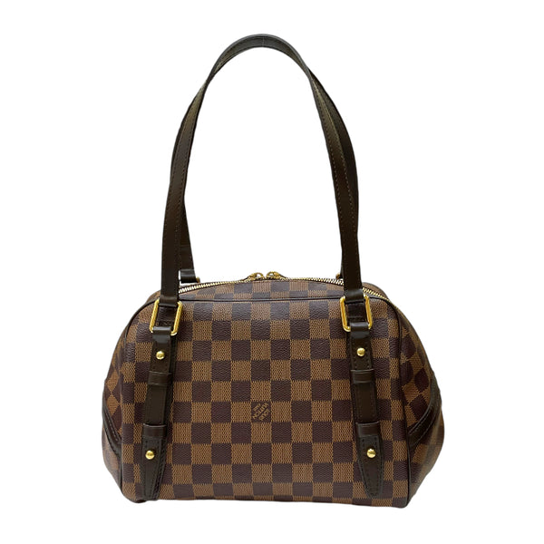 ルイ・ヴィトン LOUIS VUITTON リヴィントンPM N41157 エベヌ ダミエ・キャンバス/レザー  レディース ショルダーバッグ