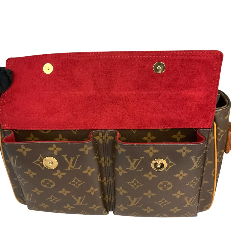 ルイ・ヴィトン LOUIS VUITTON キーポル・バンドリエール55 M51163 ブラウン/ゴールド金具 モノグラム レディース ショルダーバッグ