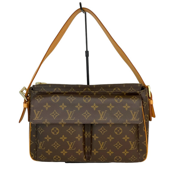 ルイ・ヴィトン LOUIS VUITTON キーポル・バンドリエール55 M51163 ブラウン/ゴールド金具 モノグラム レディース ショルダーバッグ