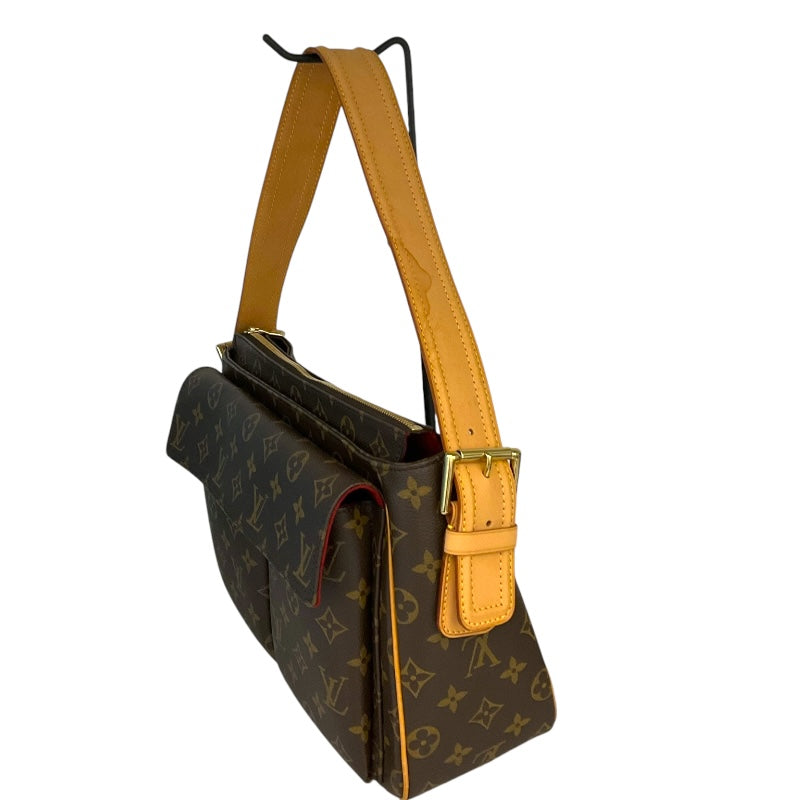 ルイ・ヴィトン LOUIS VUITTON キーポル・バンドリエール55 M51163 ブラウン/ゴールド金具 モノグラム レディース ショルダーバッグ