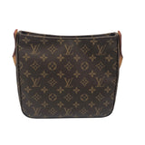 ルイ・ヴィトン LOUIS VUITTON ルーピングMM M51146 ブラウン モノグラムキャンバス レディース ハンドバッグ