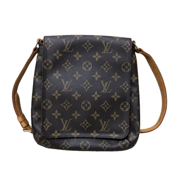 ルイ・ヴィトン LOUIS VUITTON ミュゼット・サルサ　ショート ブラウン モノグラムキャンバス モノグラム ユニセックス ショルダーバッグ