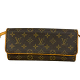 ルイ・ヴィトン LOUIS VUITTON ポシェット・ツインGM M51852 ブラウン モノグラム レディース ショルダーバッグ