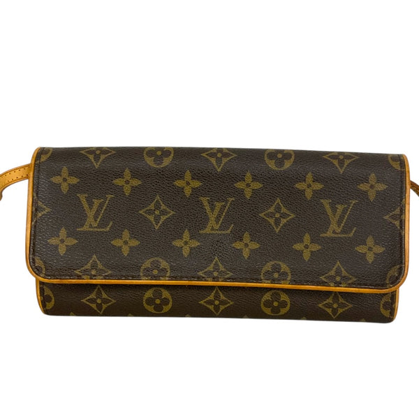 ルイ・ヴィトン LOUIS VUITTON ポシェット・ツインGM M51852 ブラウン モノグラム レディース ショルダーバッグ