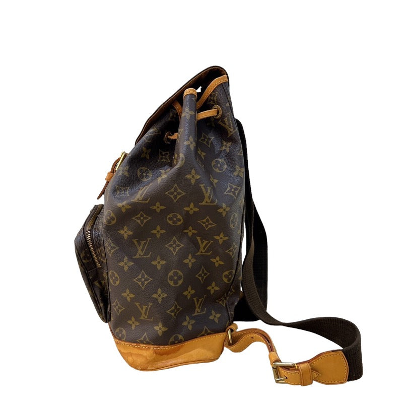 ルイ・ヴィトン LOUIS VUITTON モンスリGM M51135 モノグラム ゴールド金具 モノグラム レディース リュック・デイパッ |  中古ブランドリユースショップ OKURA(おお蔵)