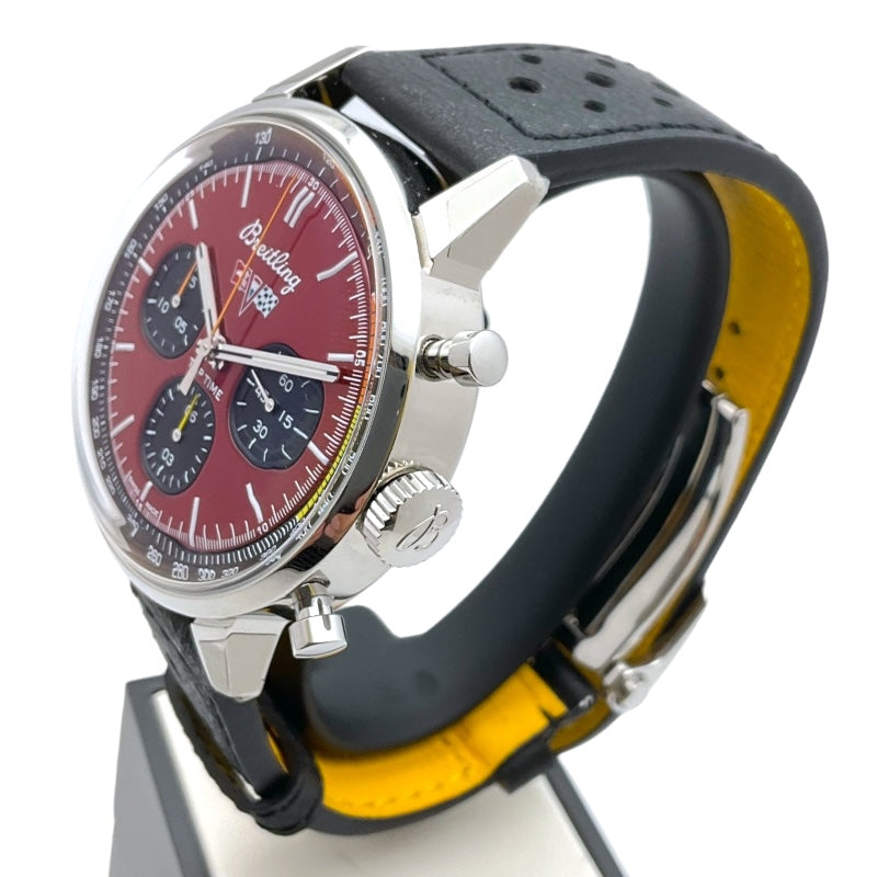 ブライトリング BREITLING トップタイム シボレー コルベット A25310 レッド SS/ベルト 自動巻き メンズ 腕時計