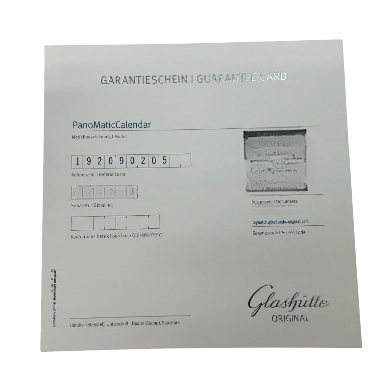 グラスフュッテ・オリジナル GLASHUTTE ORIGINAL パノマティック カレンダー 1-92-09-02-05-02 K18ピンクゴールド メンズ 腕時計