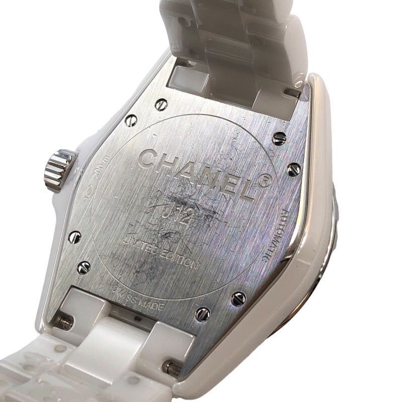 シャネル CHANEL J12 グラフィティ 38mm 世界1200本限定 H5240 ホワイト セラミック メンズ 腕時計