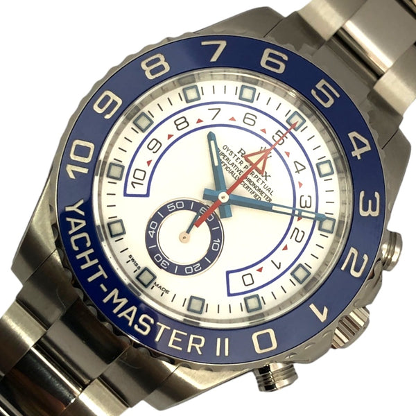 ロレックス ROLEX ヨットマスター2 116680 ホワイト SS 自動巻き メンズ 腕時計