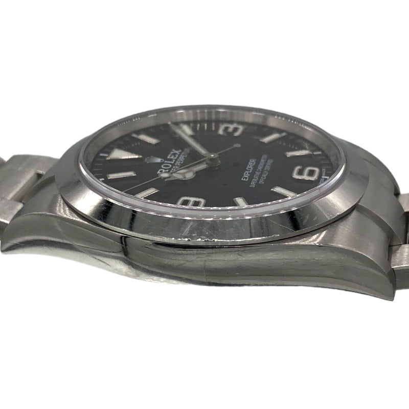 ロレックス ROLEX エクスプローラー1 ランダムシリアル 214270 ブラック×シルバー SS 自動巻き メンズ 腕時計 |  中古ブランドリユースショップ OKURA(おお蔵)