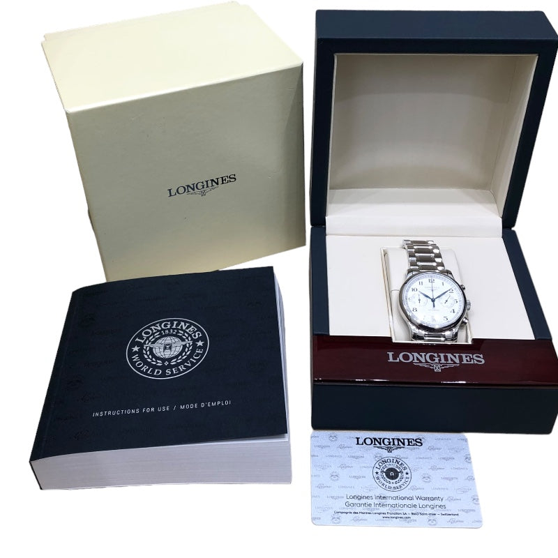 ロンジン LONGINES マスターコレクション クロノグラフ L2.669.4.78.6 ステンレススチール SS メンズ 腕時計