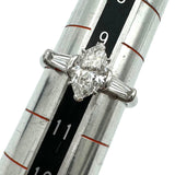 タサキ TASAKI ダイヤモンドリング 約10号 D:0.84ct D:0.30ct K18WG ダイヤモンド ジュエリー