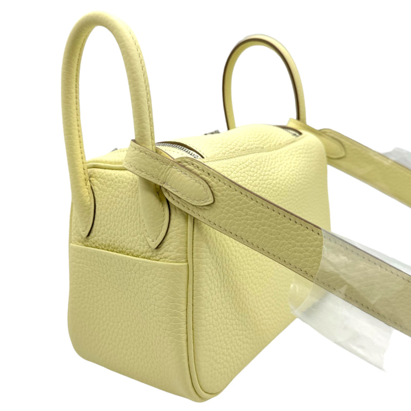 エルメス HERMES リンディミニ W刻印 ジョーヌミルトン シルバー エルメス HERMES リンディミニ W刻印 ジョーヌミルトン シルバー