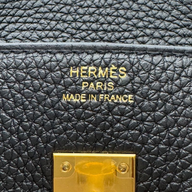 エルメス HERMES バーキン25 B刻印 ブラック ゴールド金具 トゴ レディース ハンドバッグ