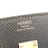 エルメス HERMES バーキン25　トリコロール B刻 ブルードプリュス・ブラック　SV金具 エプソン レディース ハンドバッグ