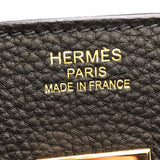 エルメス HERMES バーキン35 Y刻印 ブラック/PG金具 トゴ ユニセックス ハンドバッグ