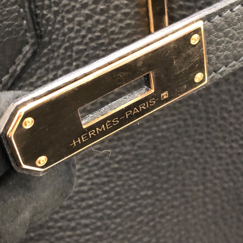 エルメス HERMES バーキン35 Y刻印 ブラック/PG金具 トゴ ユニセックス ハンドバッグ