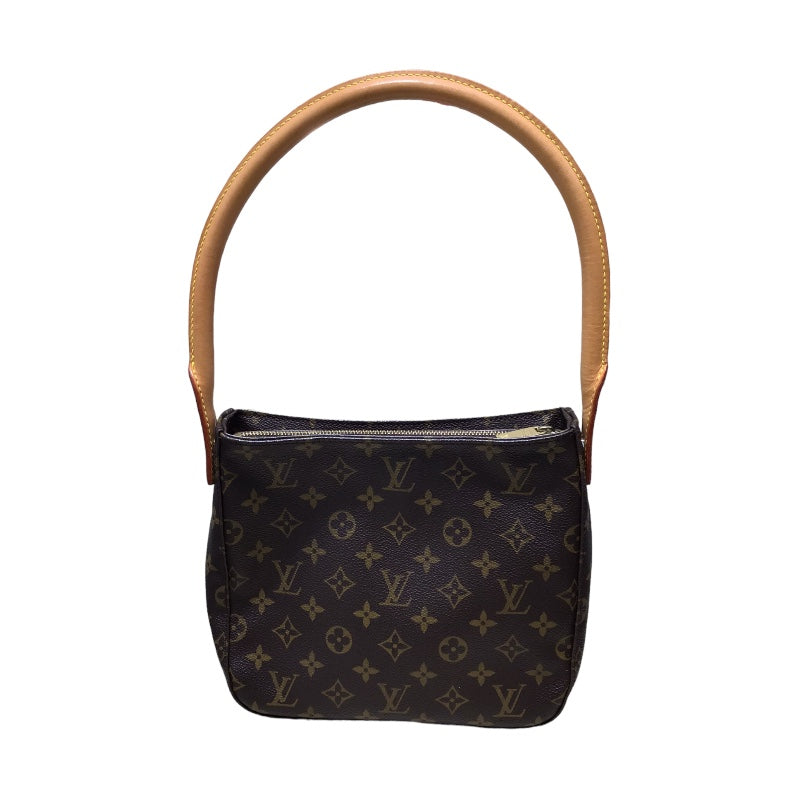 ルイ・ヴィトン LOUIS VUITTON ルーピングMM M51146 ブラウン PVC レディース ショルダーバッグ