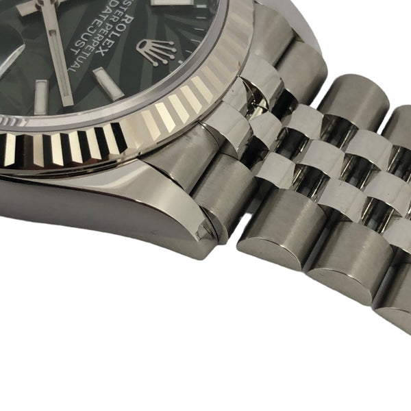 ロレックス ROLEX デイトジャスト36 パームモチーフ ランダムシリアル 126234 グリーン SS/K18WG 自動巻き メンズ 腕時計