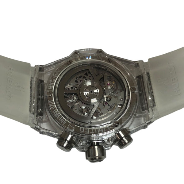 ウブロ HUBLOT ビッグバン ウニコ サファイア 411.JX.4802.RT シリコン メンズ 腕時計