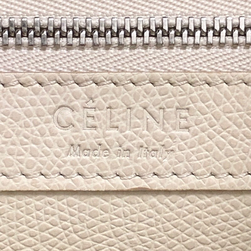 セリーヌ CELINE バーティカルカバスモール 176183 アイボリー/ブラック グレインカーフ レディース トートバッグ