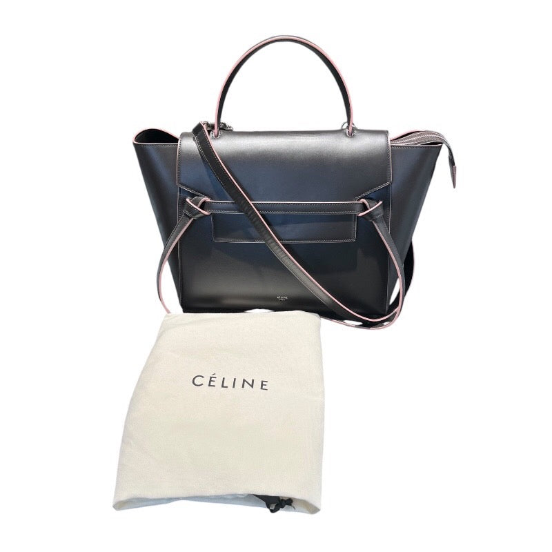 セリーヌ CELINE ベルトバッグ ミニ 176103 マットブラック カーフ スムースカーフ レディース ハンドバッグ |  中古ブランドリユースショップ OKURA(おお蔵)