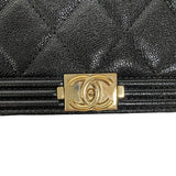 シャネル CHANEL ボーイシャネル チェーンウォレット AP1117 ブラック ゴールド金具 ソフトキャビアスキン レディース ショルダーバッグ