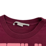 ステラ・マッカートニー STELLA McCARTNEY グラフィックプリントTシャツ 604084 ボルドー コットン レディース 半袖Ｔシャツ