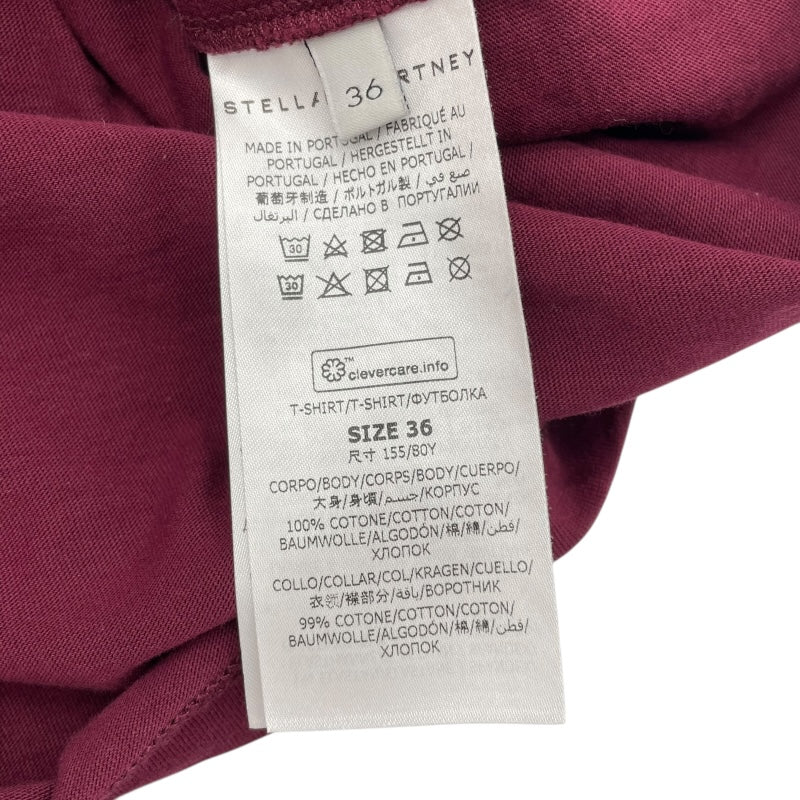 ステラ・マッカートニー STELLA McCARTNEY グラフィックプリントTシャツ 604084 ボルドー コットン レディース 半袖Ｔシャツ