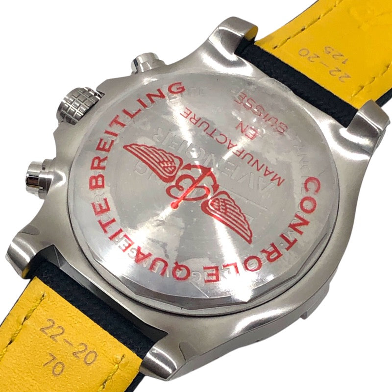 ブライトリング BREITLING アベンジャークロノグラフ GMT45 A24315(A24315101C1X2) ブルー SS 自動巻き メンズ 腕時計
