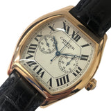 カルティエ Cartier トーチュXL ワンプッシュ　クロノグラフ W1547451 シルバー K18YG/クロコストラップ（社外） メンズ 腕時計