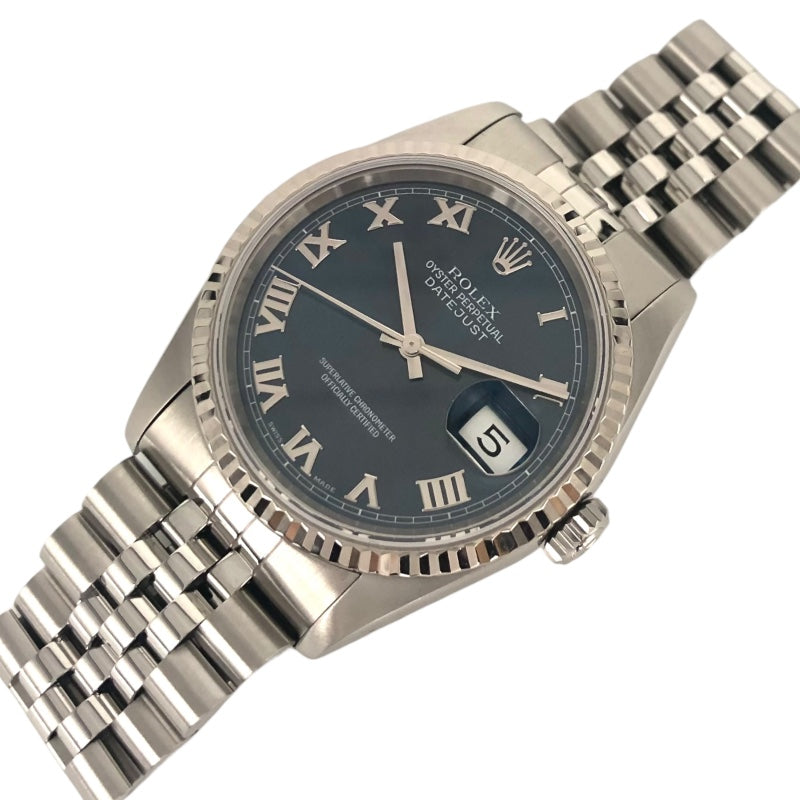 ロレックス ROLEX デイトジャスト 16234 ブライトブルー文字盤 ステンレス×K18ホワイトゴールド 自動巻き メンズ 腕時計
