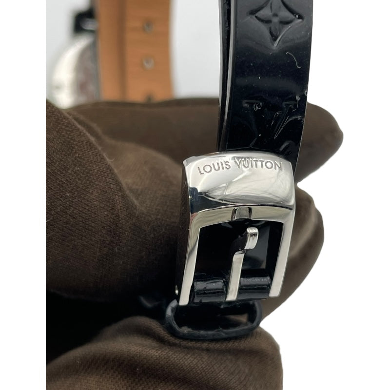 ルイ・ヴィトン LOUIS VUITTON タンブール ビジュ シークレット Q151R ブラック SS クオーツ レディース 腕時計