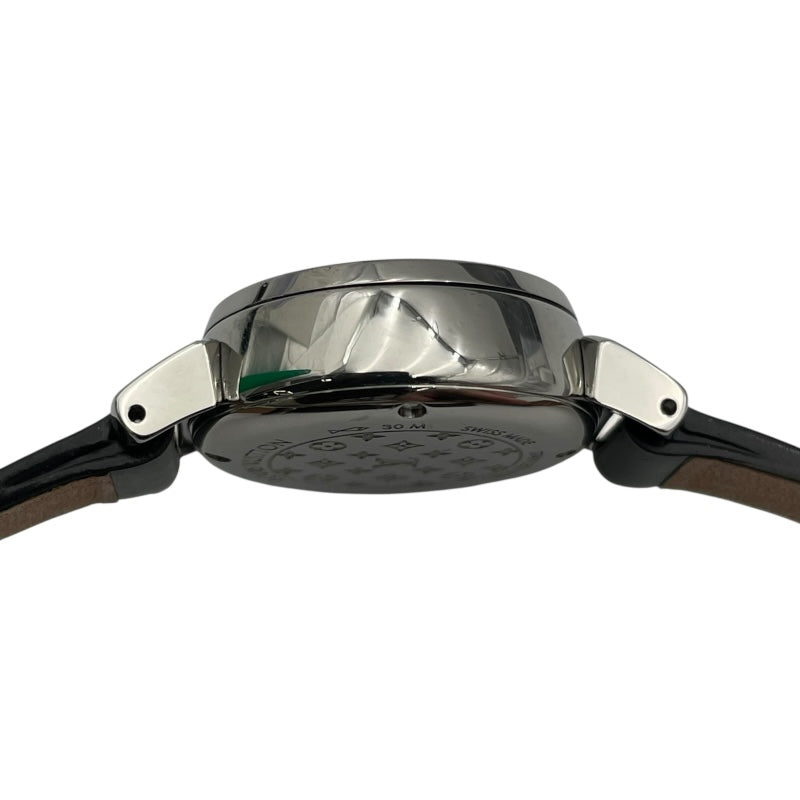 ルイ・ヴィトン LOUIS VUITTON タンブール ビジュ シークレット Q151R ブラック SS クオーツ レディース 腕時計