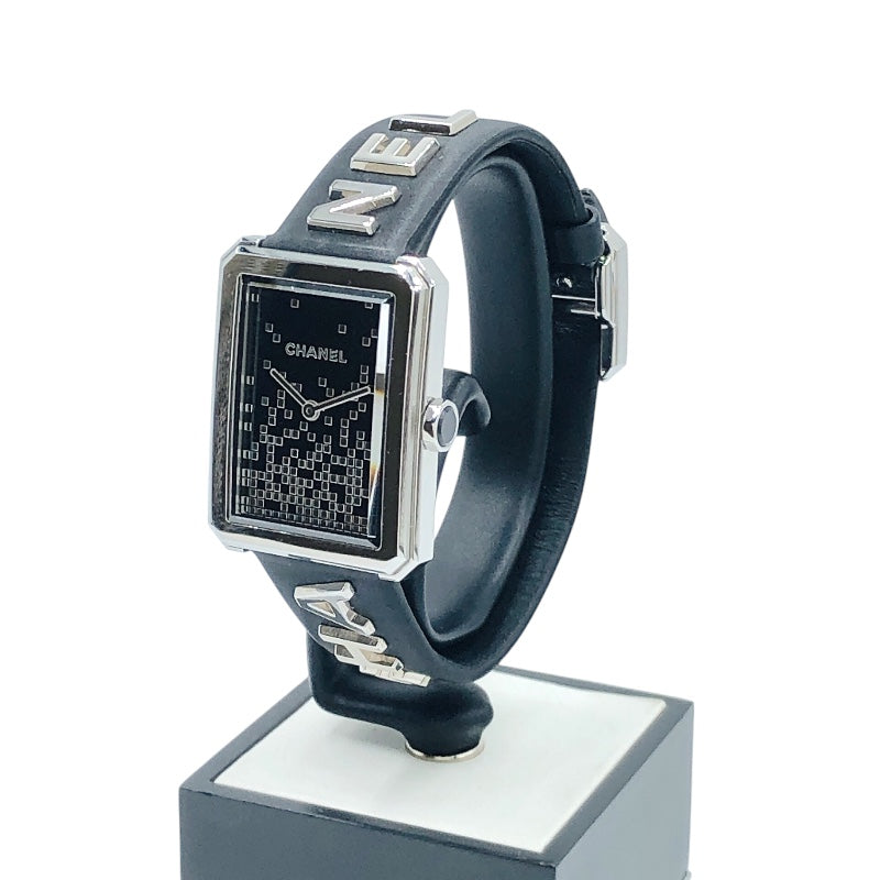 シャネル CHANEL ボーイフレンド ウォンテッド ドゥ シャネル H7470 ブラック ステンレススチール レディース 腕時計